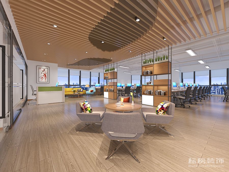 景瀚科技（深圳）有限公司-现代简约办公室装修设计效果图4